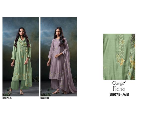 Ganga fiana 5078 dress materials wholesale